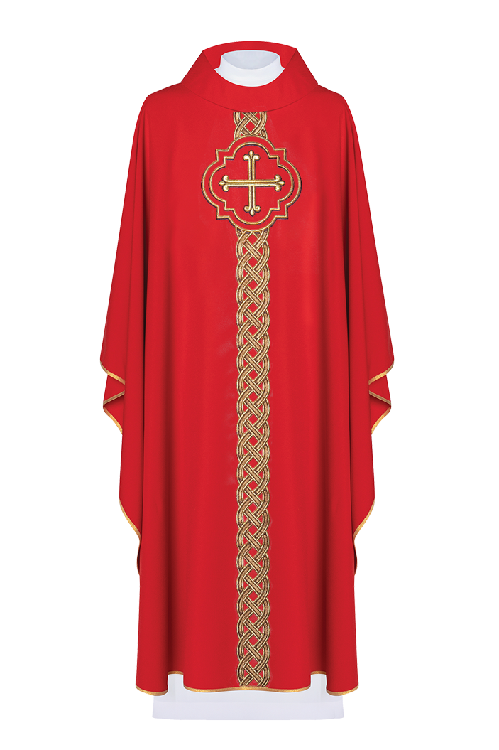 Chasuble brodée Croix-Rouge