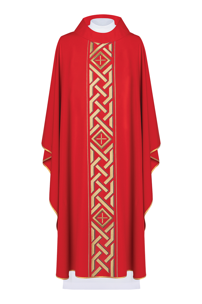 Chasuble brodée Croix-Rouge