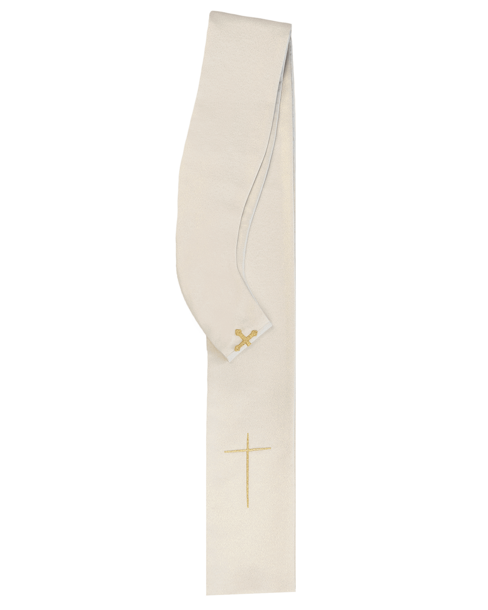 Chasuble écrue à croix brodée