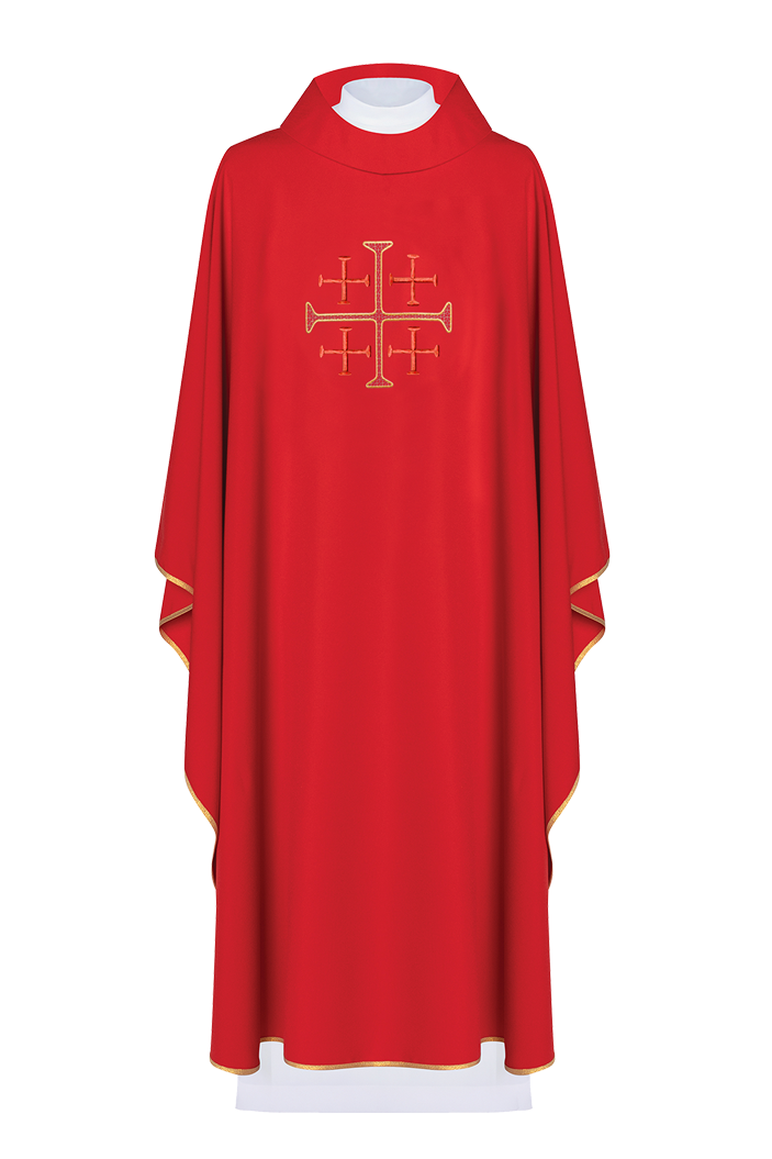 Chasuble brodée de la croix Rouge