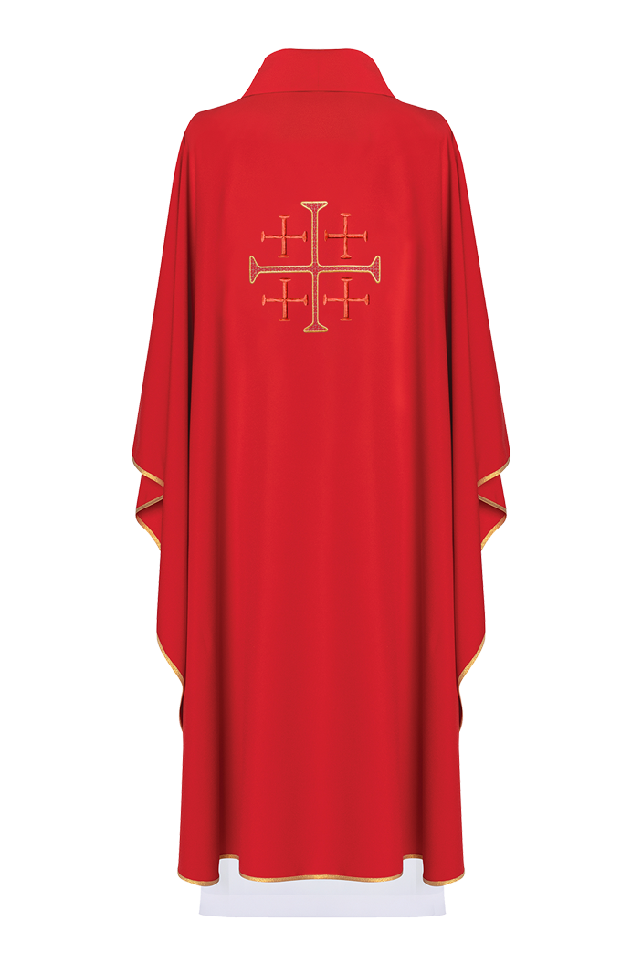 Chasuble brodée de la croix Rouge