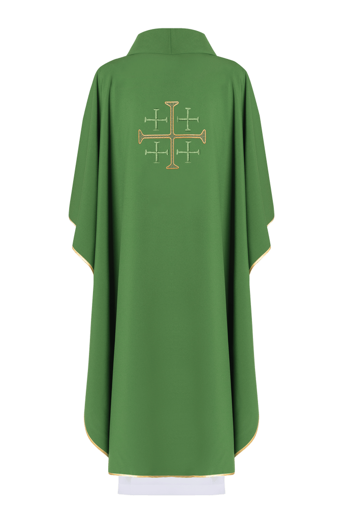 Ornat haftowany Krzyż Jerozolimski KOR/260 Zielony