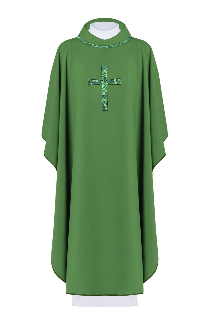 Ornat haftowany Krzyż Zielony