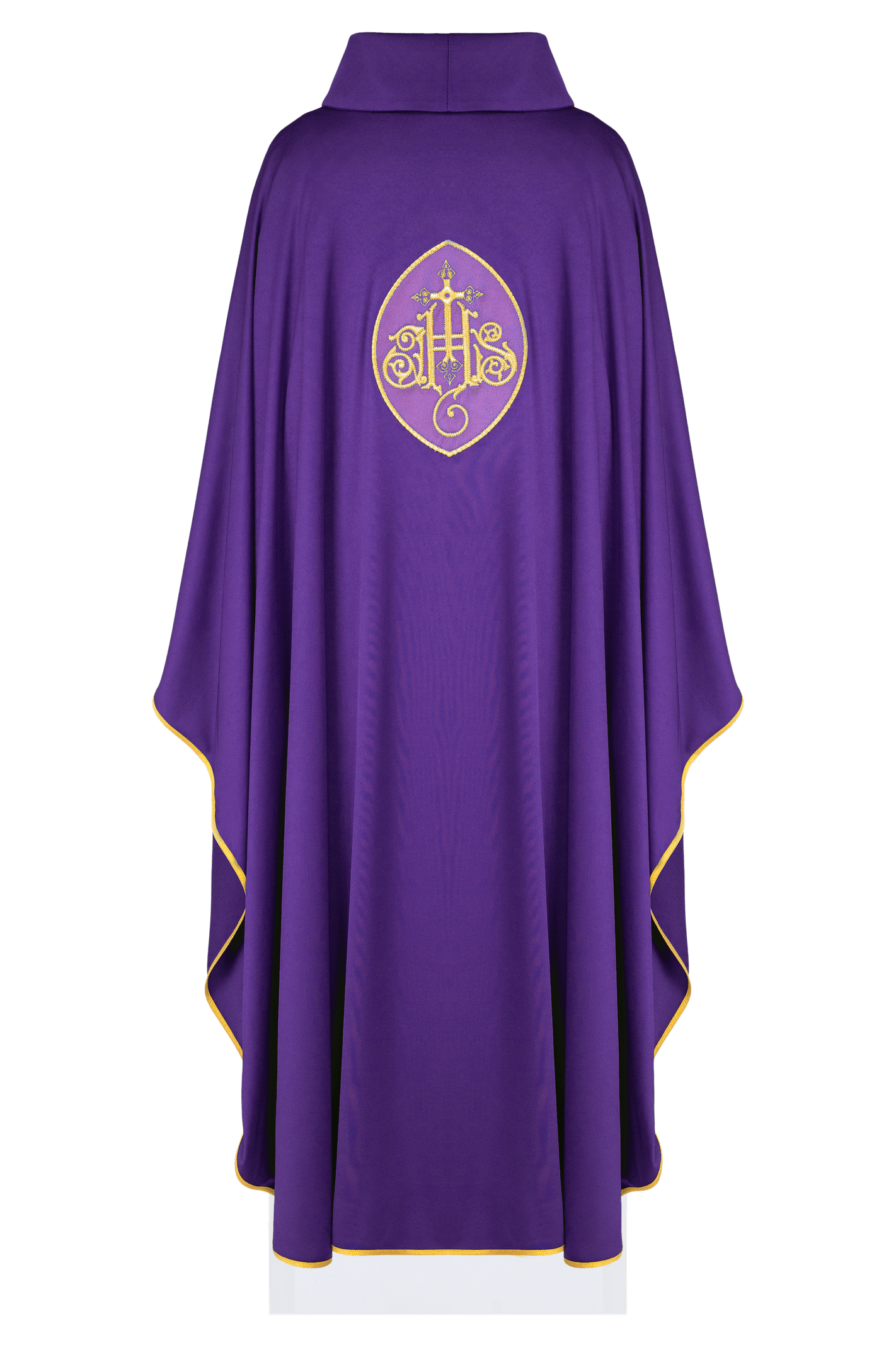 Violet chasuble JHS en tissu léger SACROLITE