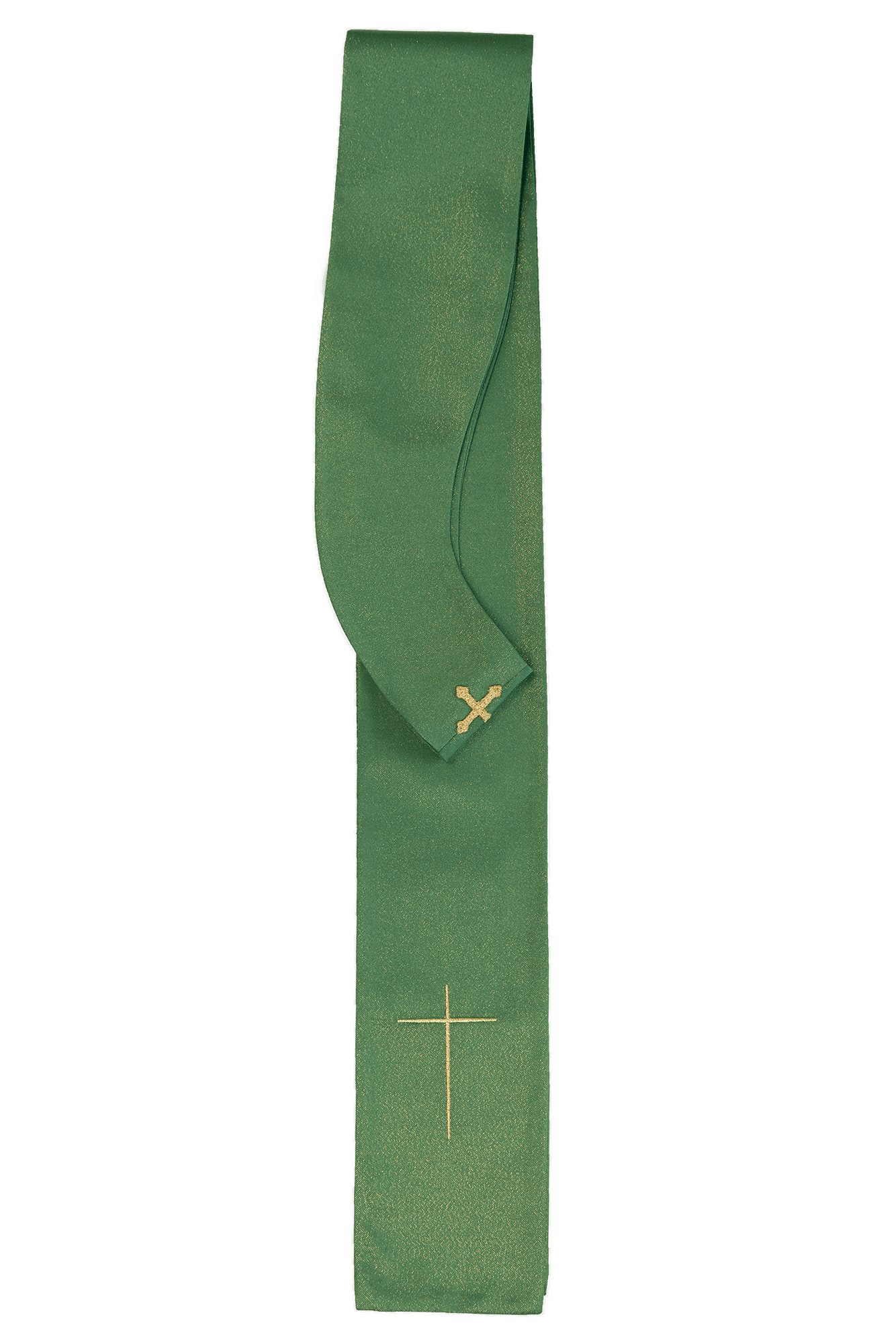 Chasuble brodée Croix verte