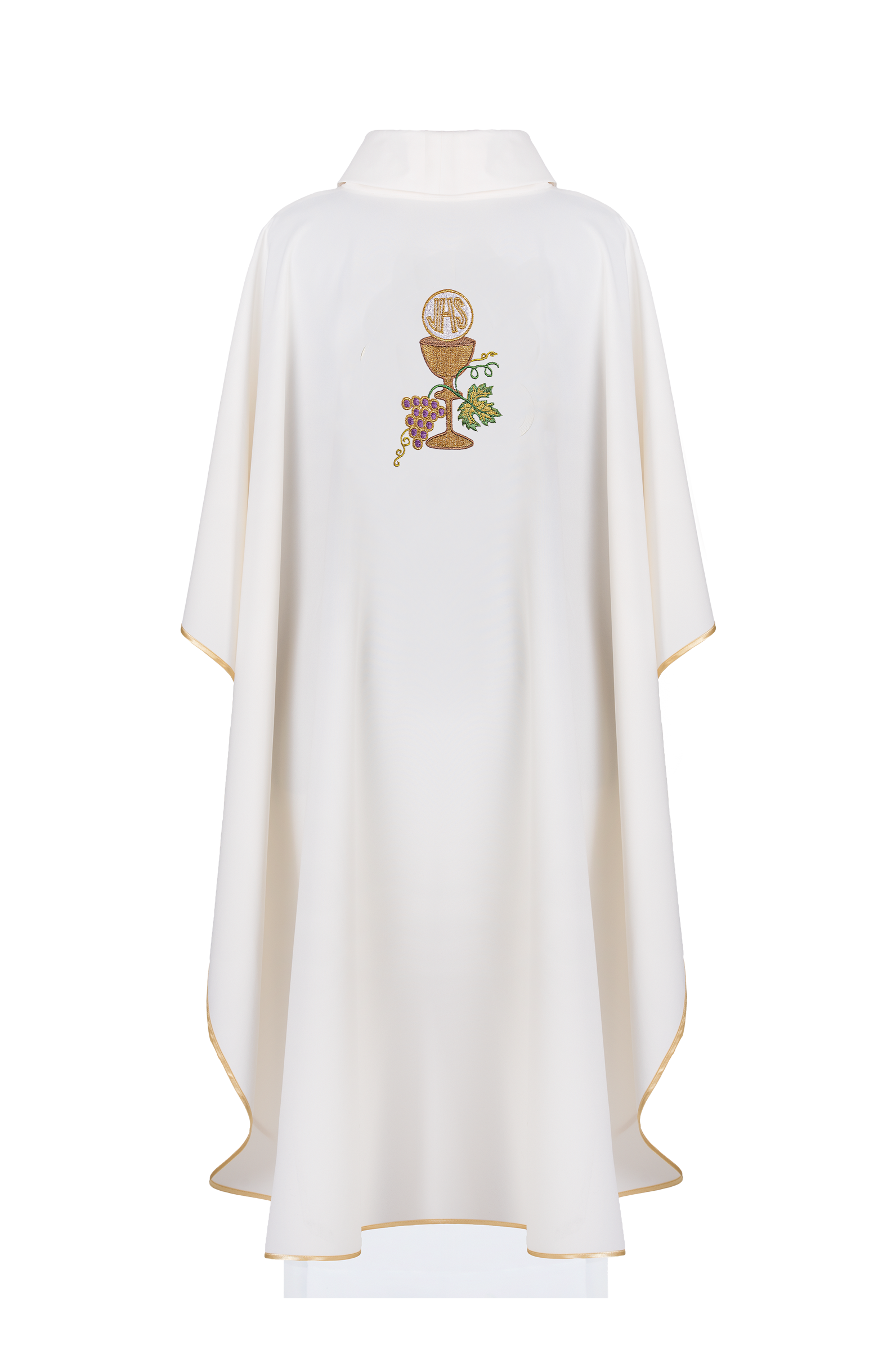 Chasuble calice Croix et raisins écru