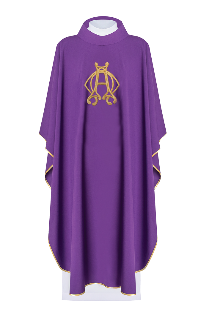 Chasuble avec croix Violet