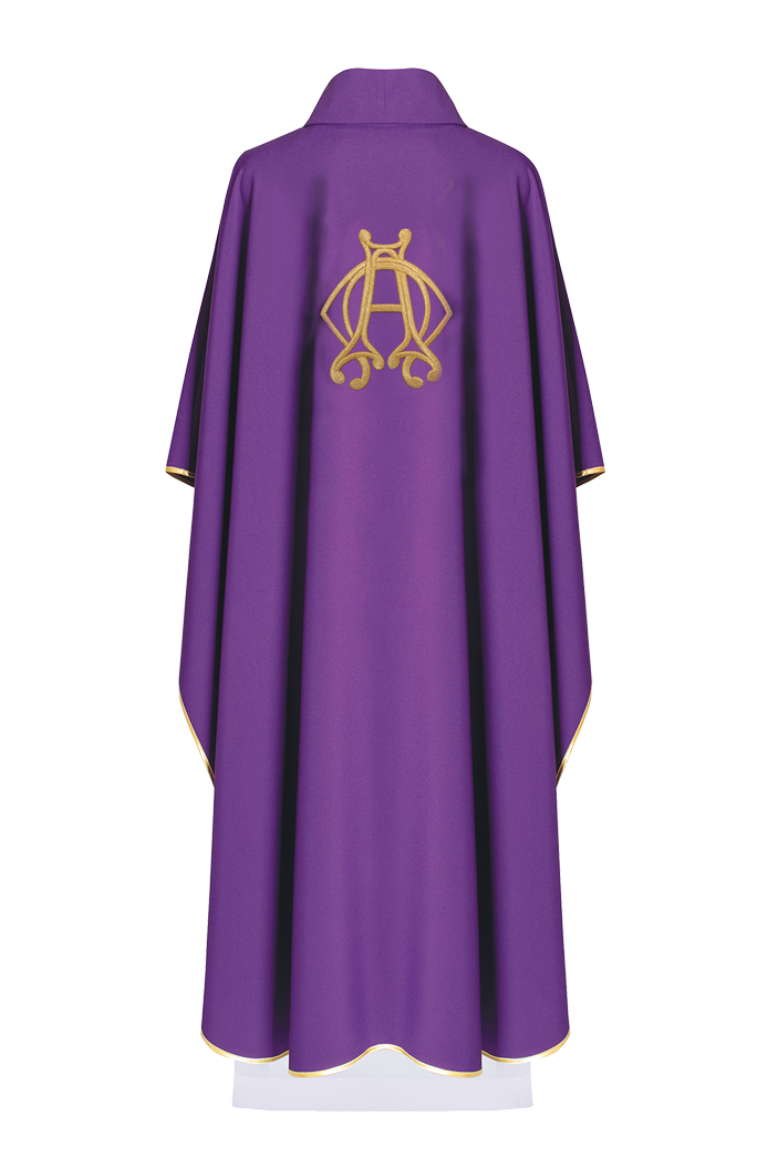 Chasuble avec croix Violet