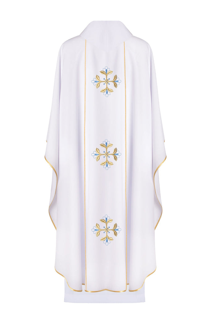 Ornat liturgiczny Maryjny z pasem KOR/128 Biały