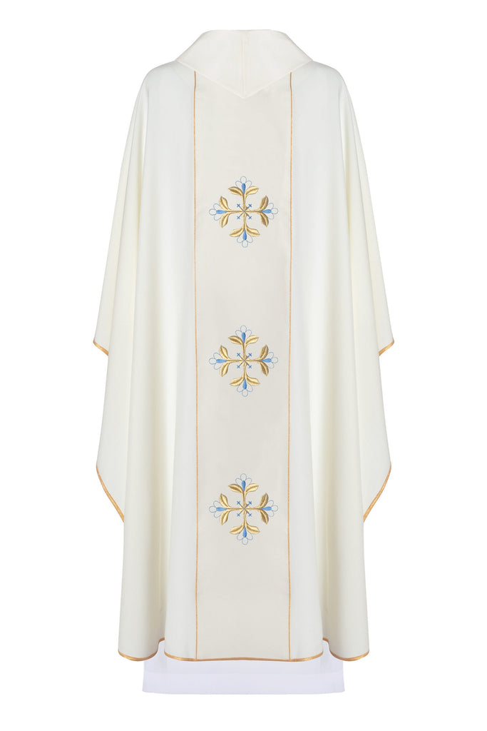 Ornat liturgiczny Maryjny z pasem KOR/128 ECRU
