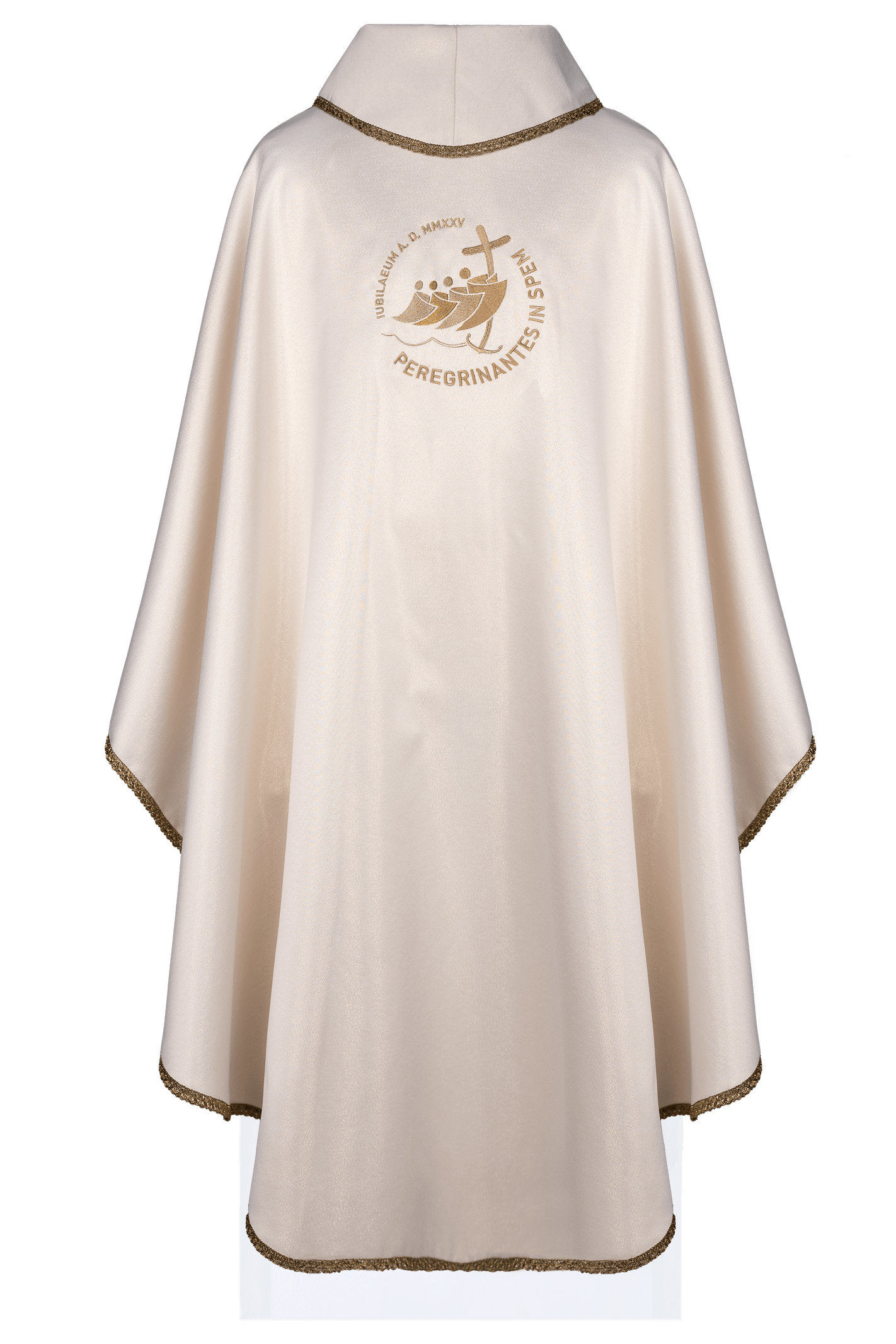 Chasuble avec broderie du jubilé en écru