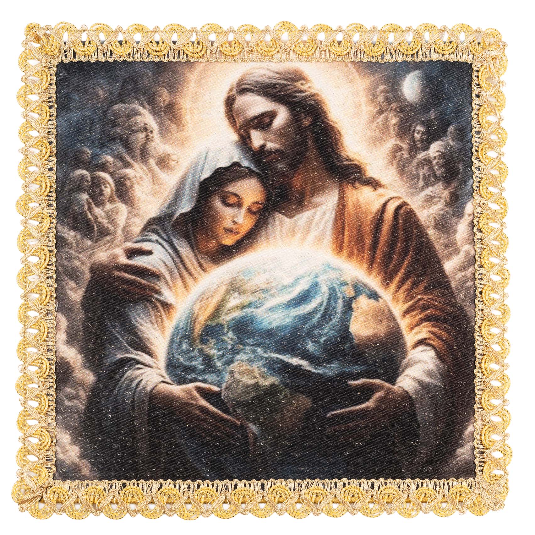 Palé marial Gardienne du Monde KDT/5570/S/5 18*18 - CHASUBLES.FR