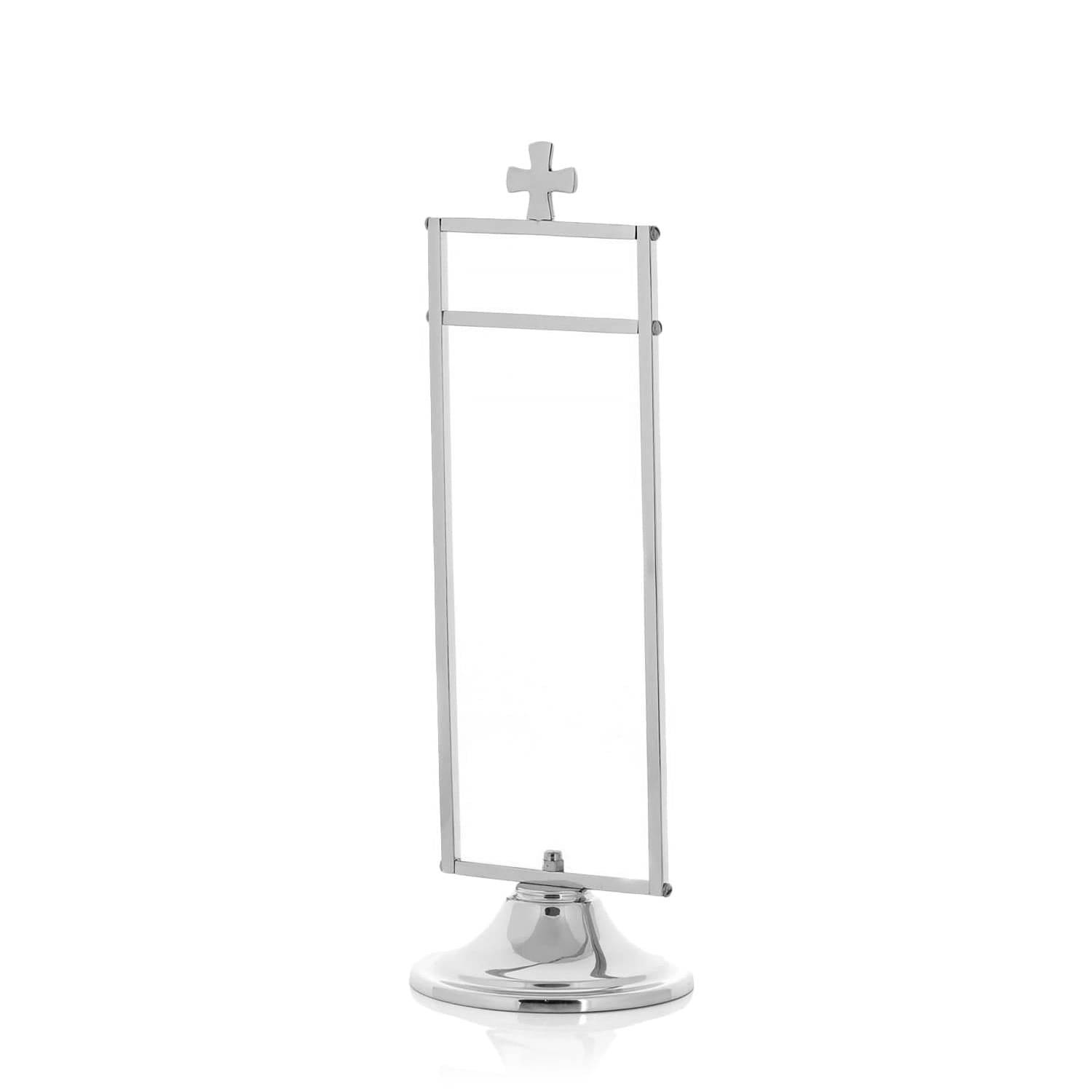 Porte - purificatoire - 25 cm - laiton - nickel P120N - CHASUBLES.FR