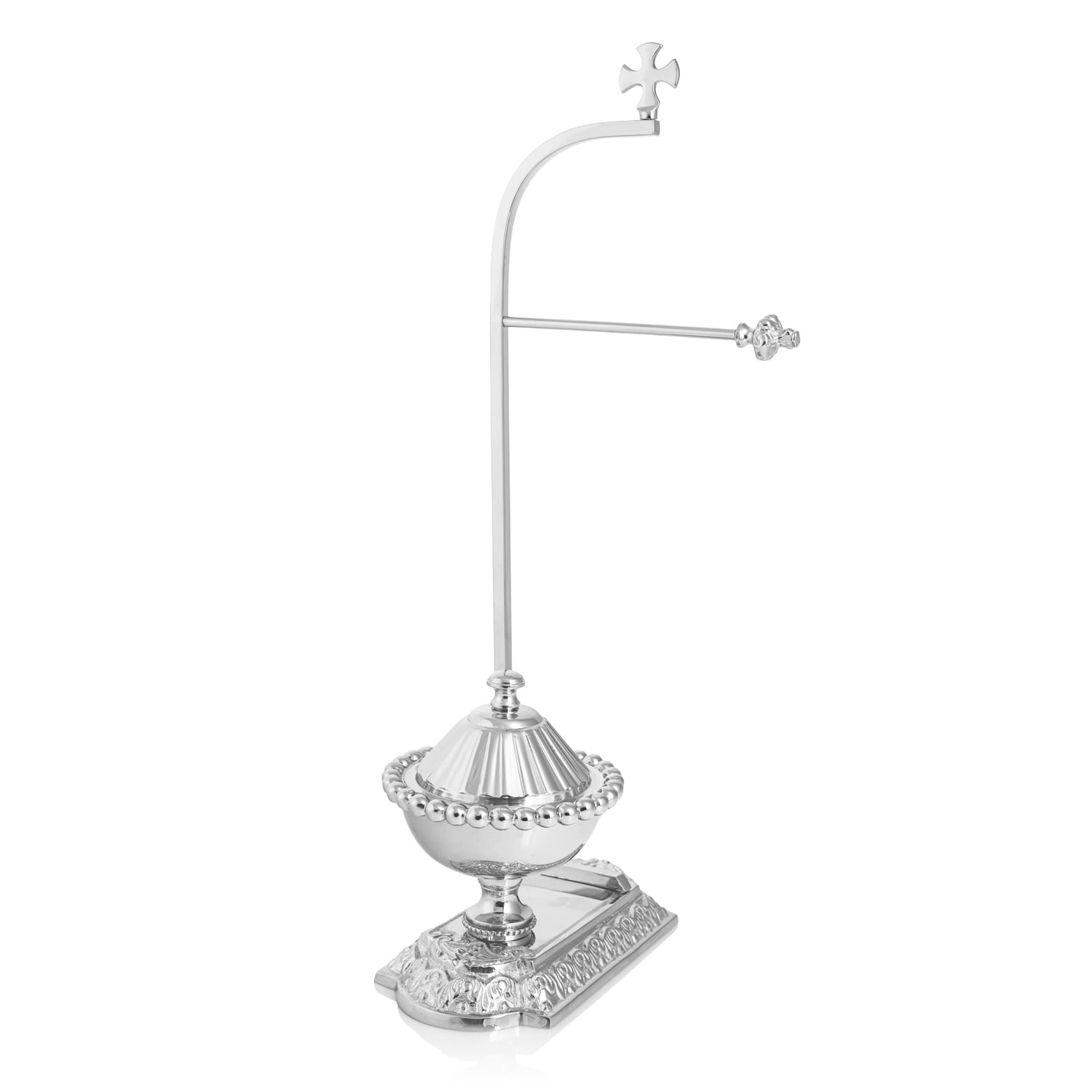 Porte - purificatoire - vasculum - laiton - nickel - 38 cm A821N - CHASUBLES.FR