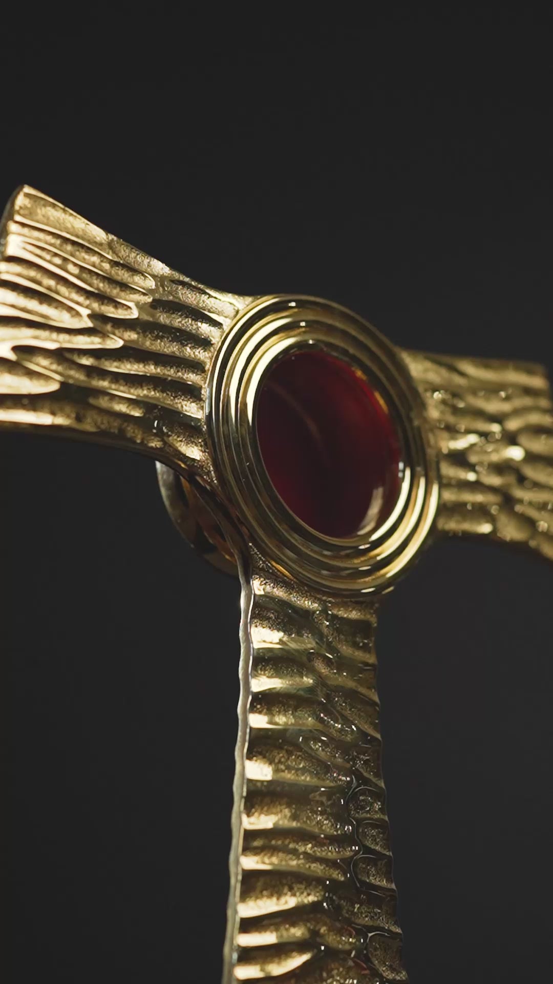 Reliquaire - croix - Tau - laiton