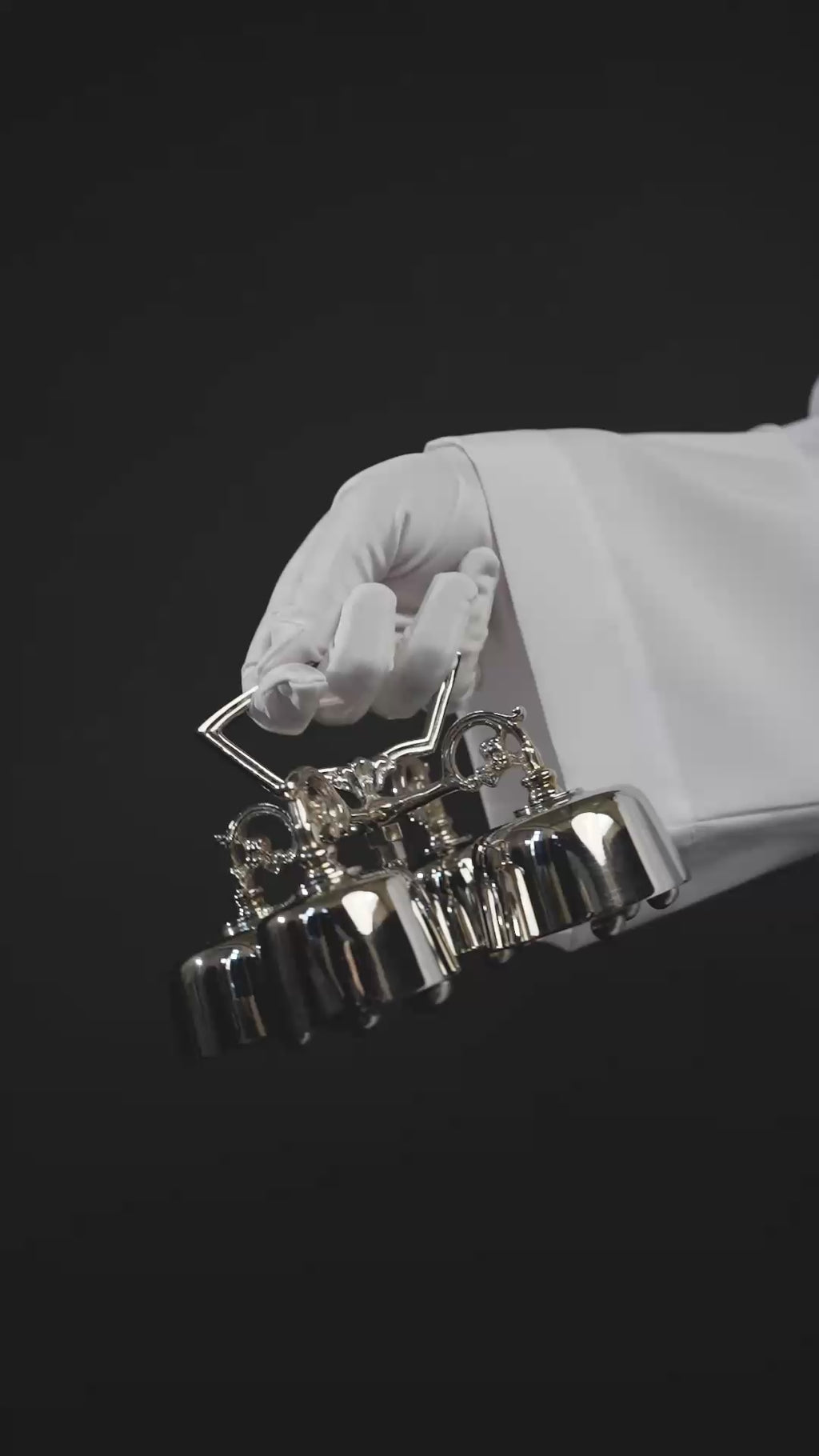 Cloches quadruples - laiton - nickel