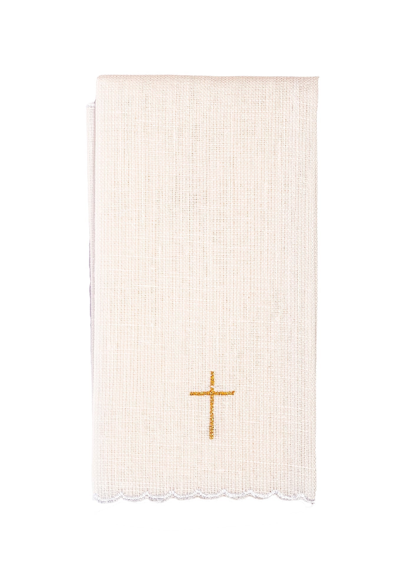 Purificateur en lin brodé KPUL/100 25*48cm. LEN - CHASUBLES.FR