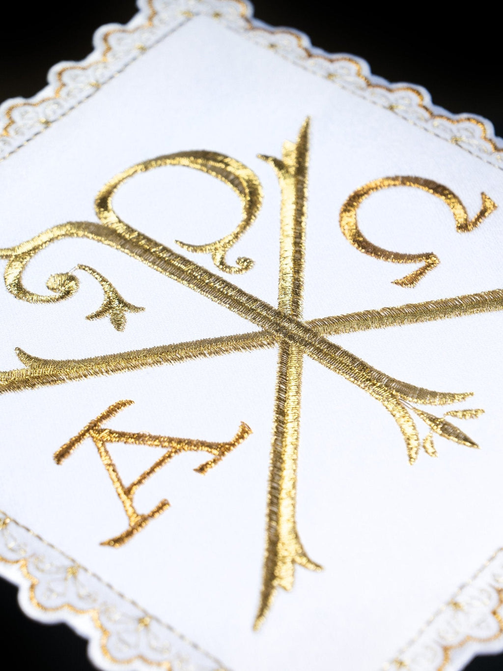 Set de tasses avec motif PAX et lettres Alpha et Omega S - 5552 - CHASUBLES.FR