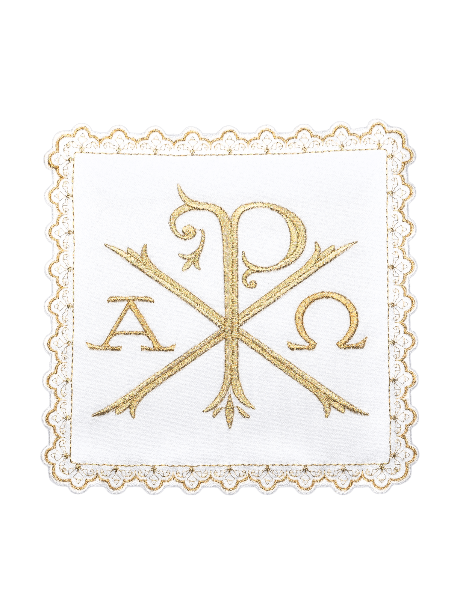 Set de tasses avec motif PAX et lettres Alpha et Omega S - 5552 - CHASUBLES.FR