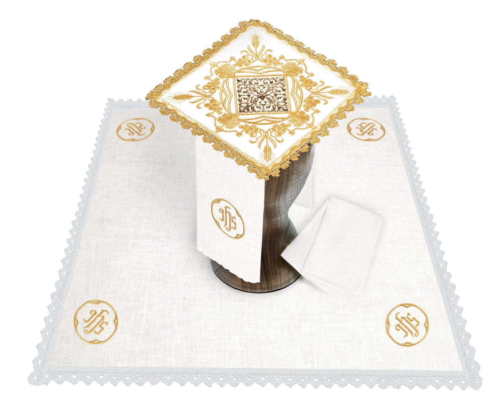Sous - vêtements en lin avec décoration en métal HA/5005 - CHASUBLES.FR