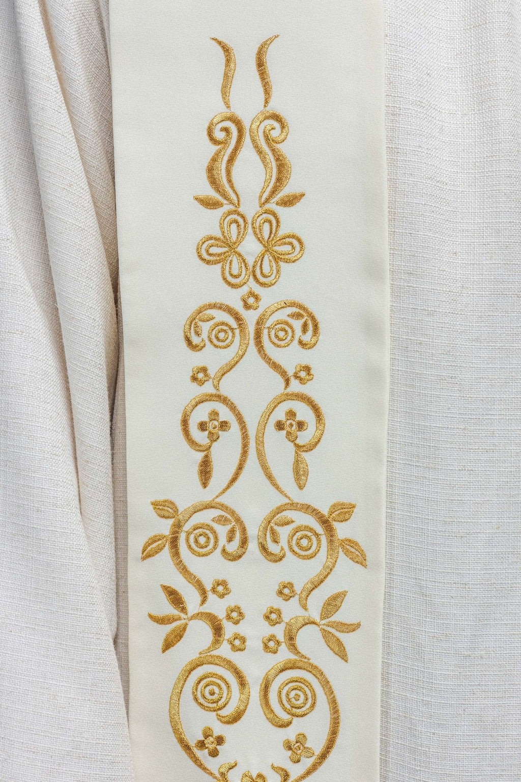 Stèle de Marie brodée écru KST/056/05/01 ECRU - CHASUBLES.FR