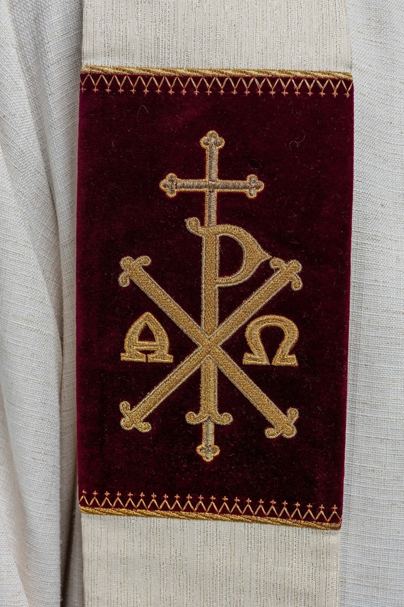 Stola avec Calice eucharistique brodé et PAX KST/090/05/42 - CHASUBLES.FR