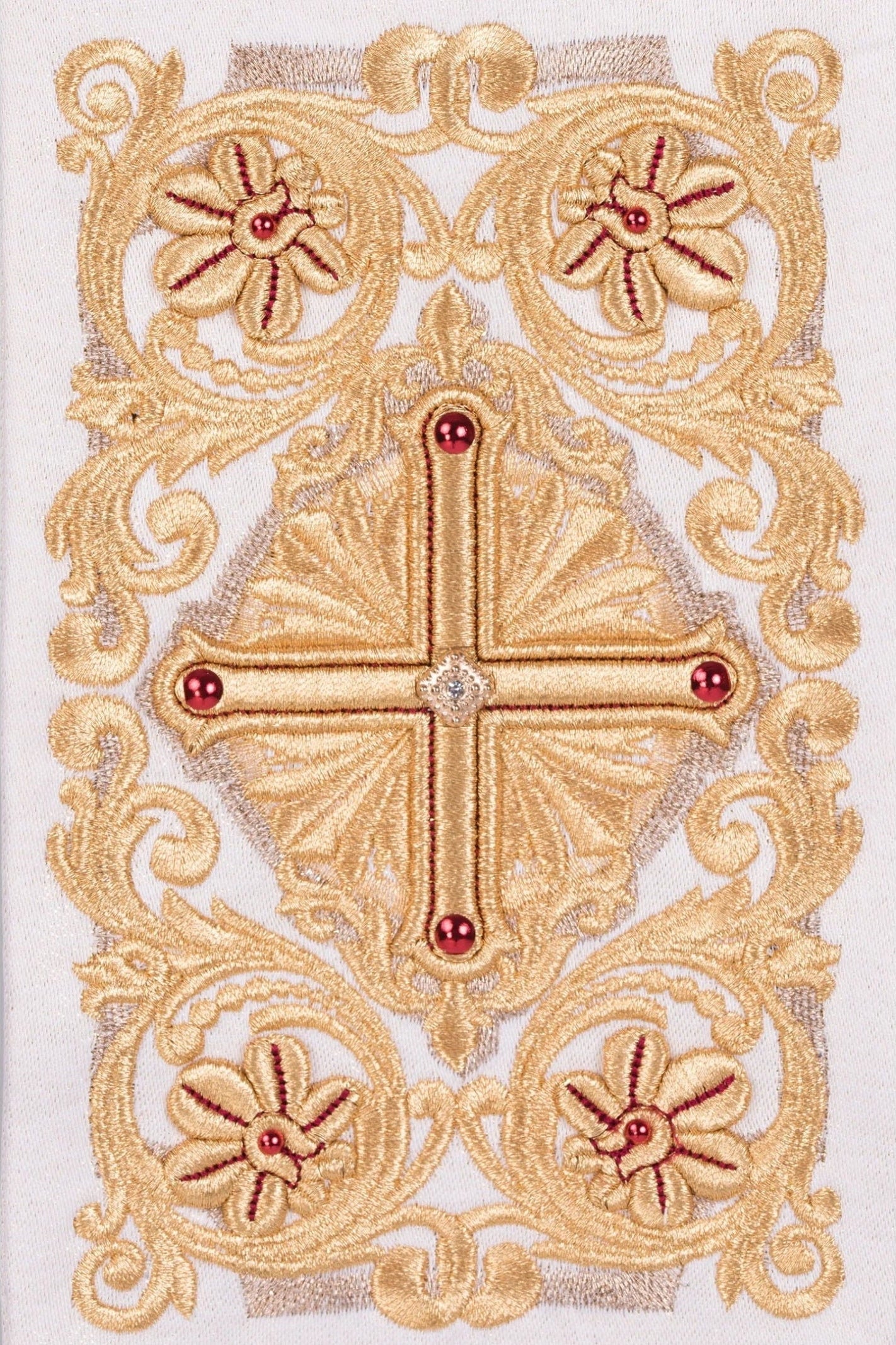 Étole de diacre brodée d'une croix LE/2210