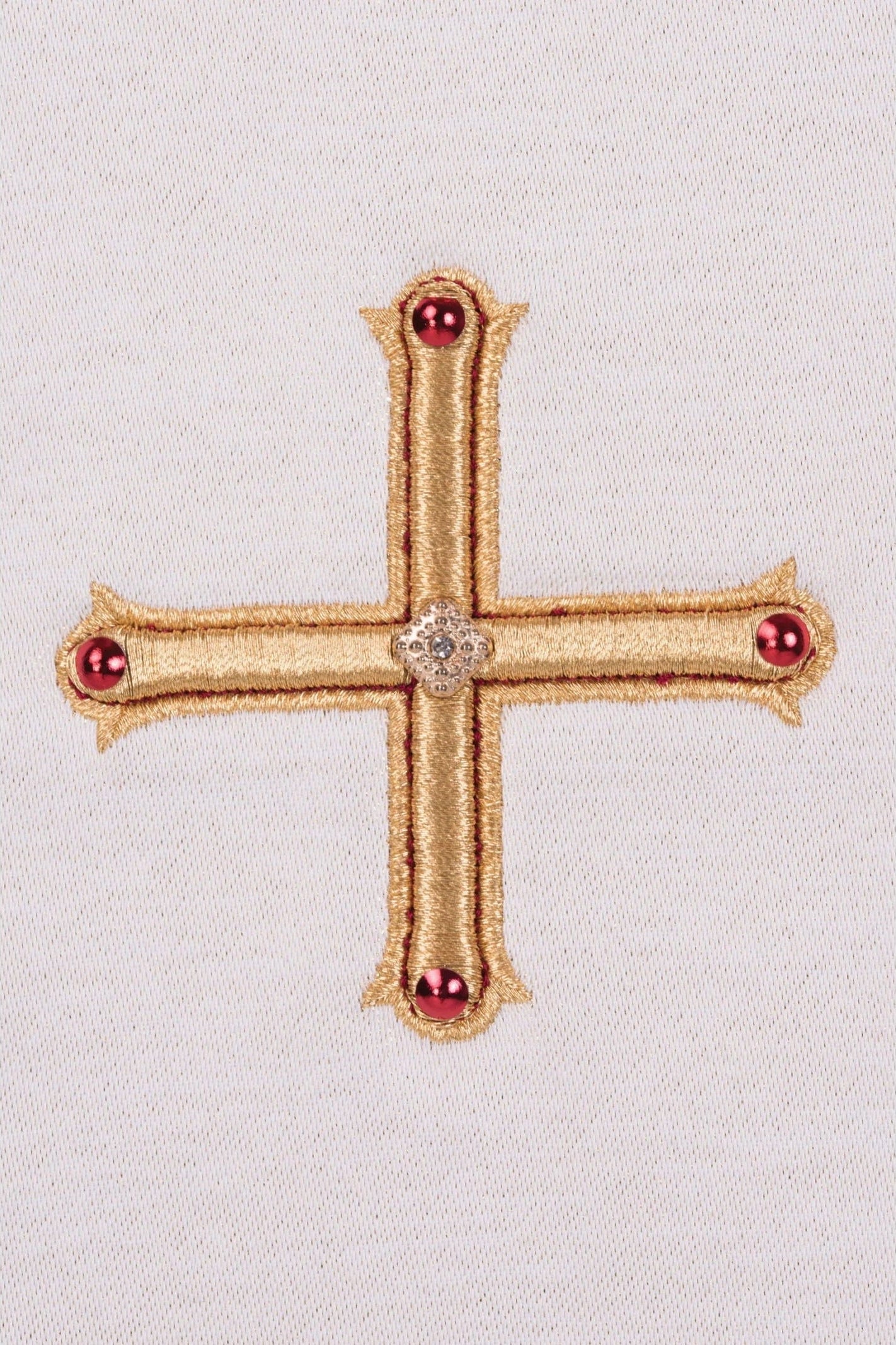 Étole de diacre brodée d'une croix LE/2210