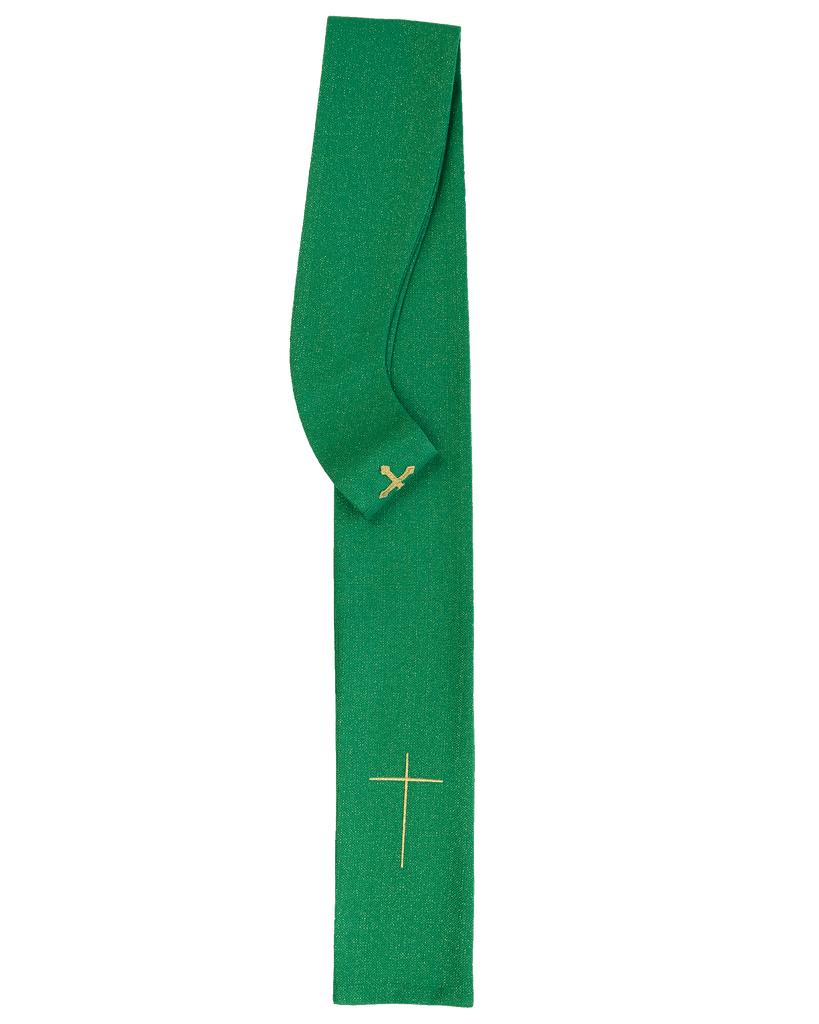 Ornat bogato haftowany błyszczący LE/7022 Zielony