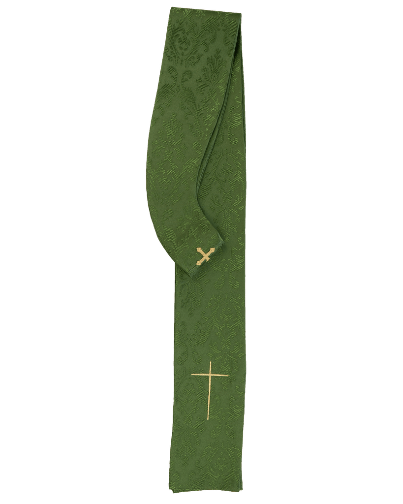 Ornat liturgiczny zdobiony haftowanym pasem KOR/148 Zielony