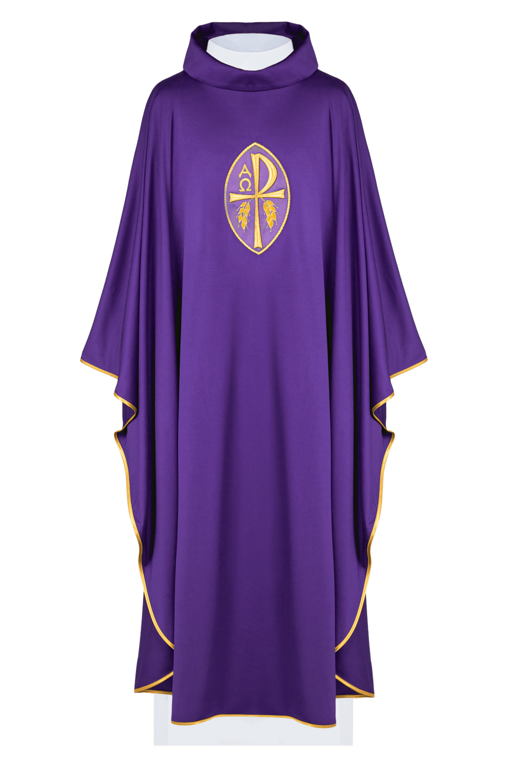 Violet chasuble PAX en tissu léger SACROLITE KOR/387/03/78 - CHASUBLES.FR
