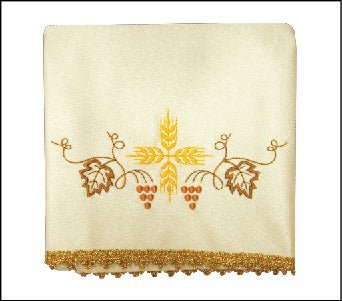 Voile de calice avec bordure dorée KWB/001 50X50 (4szt.) - CHASUBLES.FR
