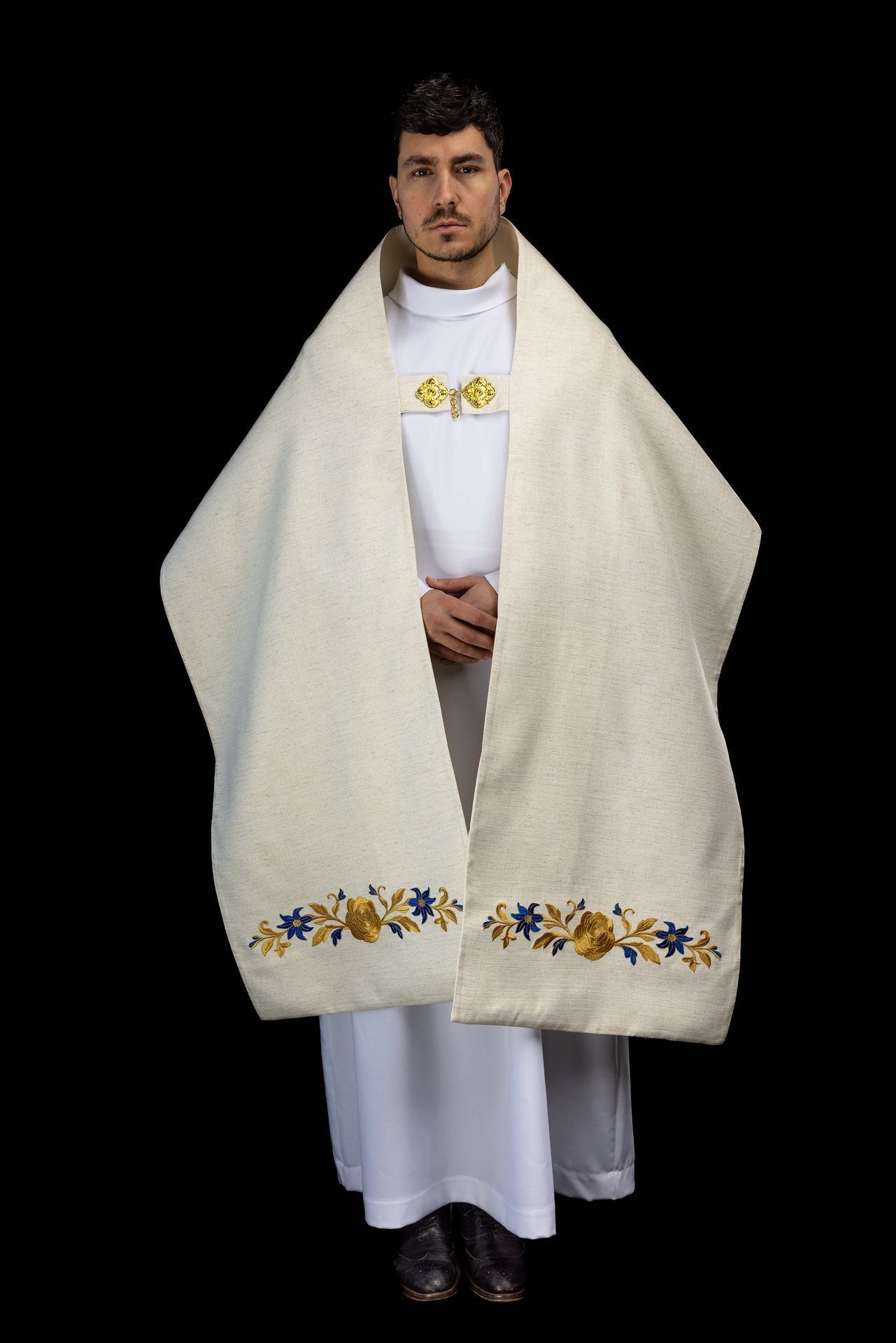 Voile huméral brodé avec un symbole marial LE/4045/05 - CHASUBLES.FR