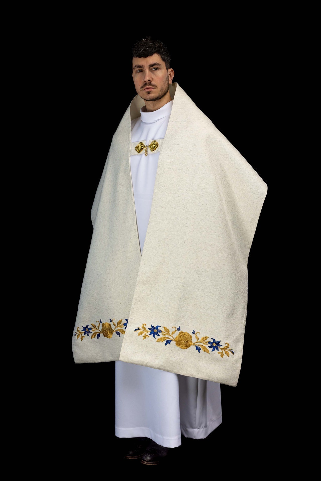 Voile huméral brodé avec un symbole marial LE/4045/05 - CHASUBLES.FR