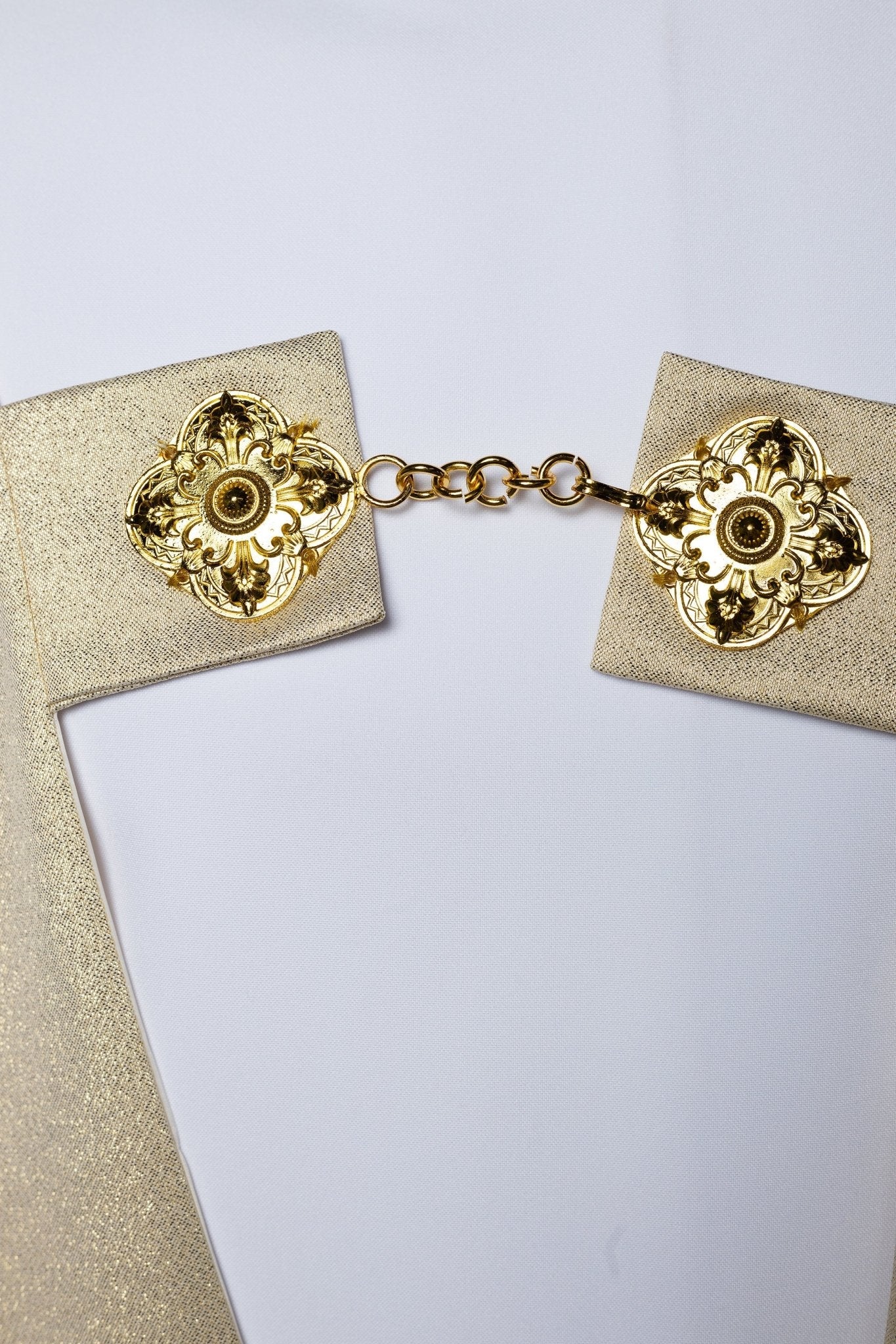 Voile liturgique avec broderie croix d'or KWL/031/10/37 50*270 ZŁOTY - CHASUBLES.FR