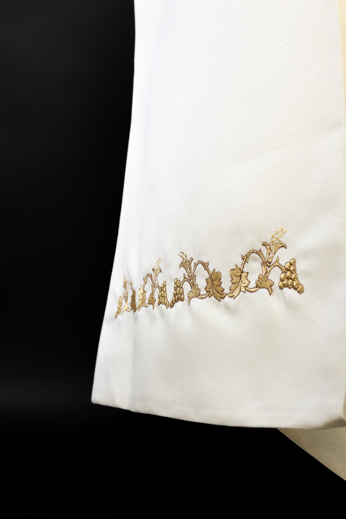 Voile liturgique avec le symbole PX KWL/025/05/20 50*270 ECRU SAT. - CHASUBLES.FR