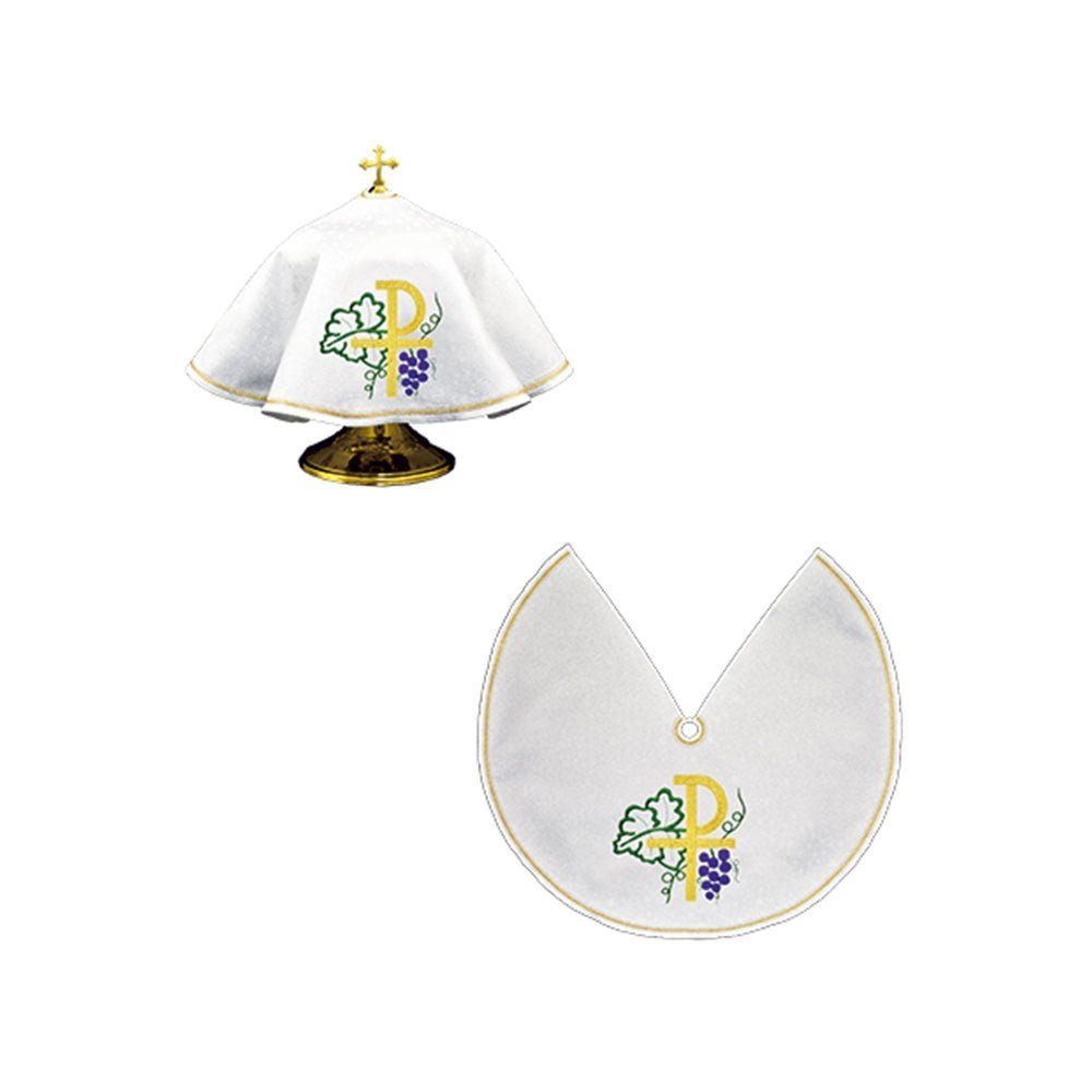 Voile pour une boîte de conserve avec motif PAX KWE/002/C/04 45cm BIAŁY - CHASUBLES.FR
